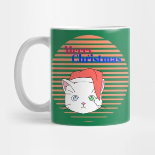 Cute Cat IN Red Santa Hat Mug